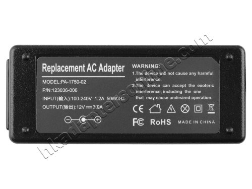 36W Toshiba G71C000ET110 PA5062E-1ACA Charger 充電器 電源