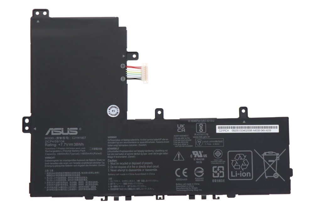 原廠 電池 4940mAh 38Wh Asus 0B200-03040000