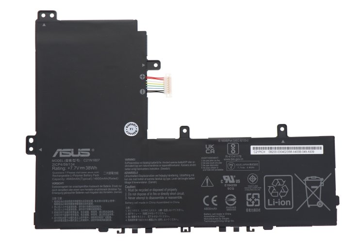 原廠 電池 4940mAh 38Wh Asus C21N1807 - Click Image to Close
