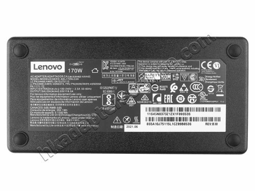 170W Lenovo ideapad Y410P 59370008 59370005 59370006 Charger 充電器 電源 + 電源線