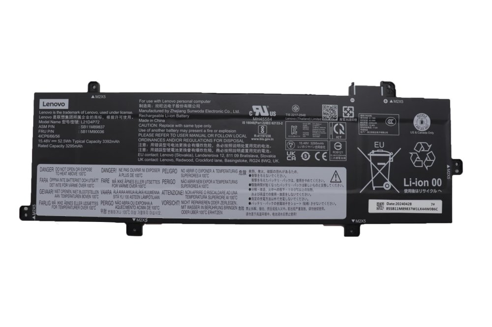 原廠 電池 3392mAh 52.5Wh Lenovo 5B10W51869