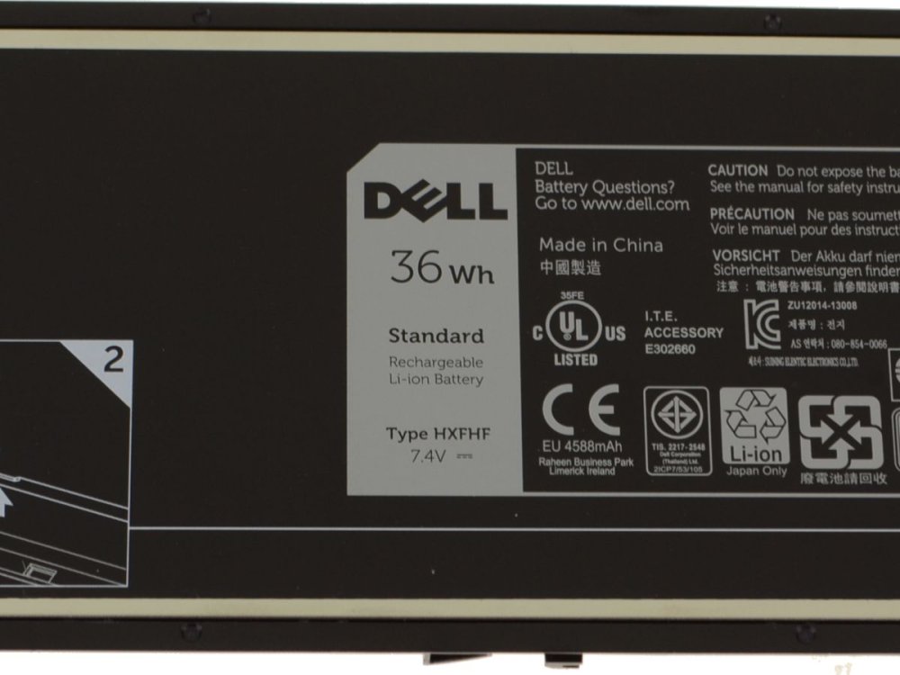 36Wh 2芯 Dell VJF0X 電池