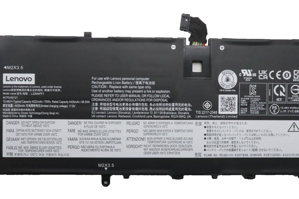原廠 電池 4522mAh 70Wh Lenovo L22C4PF7