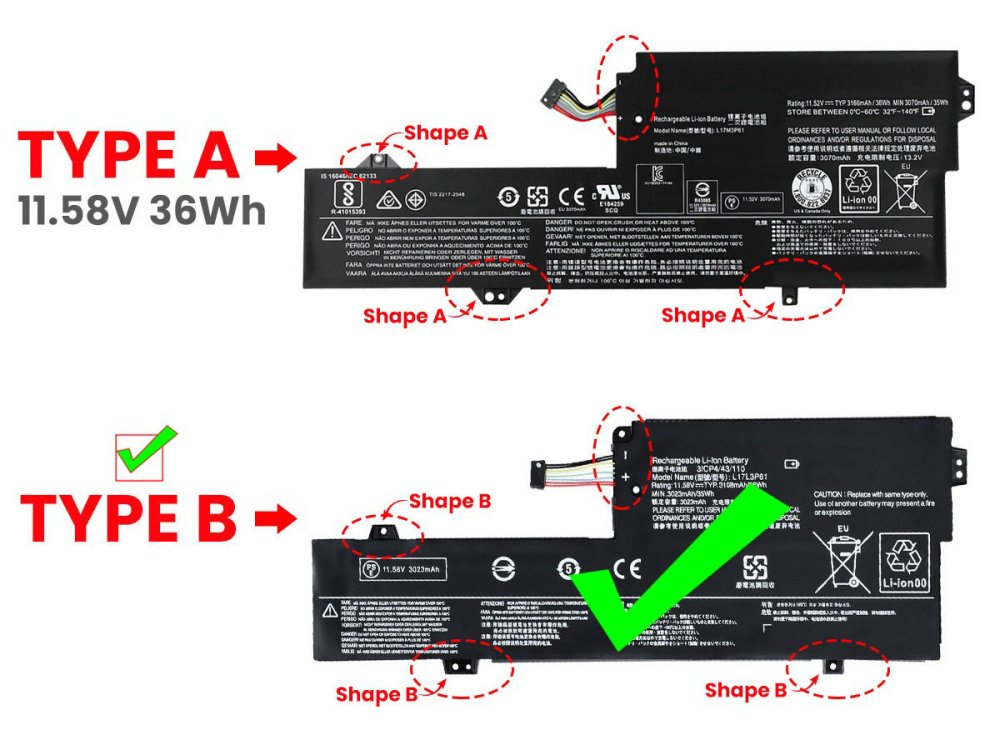 原廠 電池 3166mAh 36Wh Lenovo 5B10Q39198