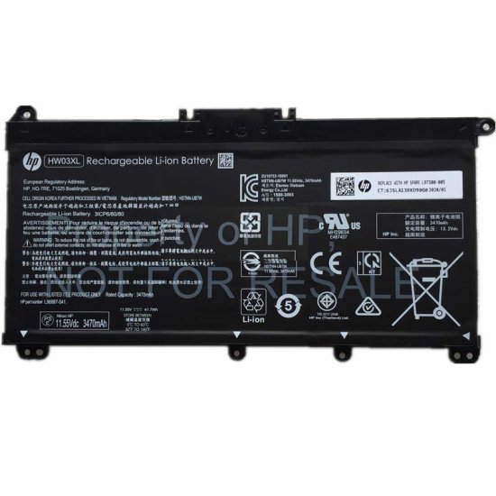 原廠 電池 3440mAh 41.04Wh HP TPN-DB1D - Click Image to Close