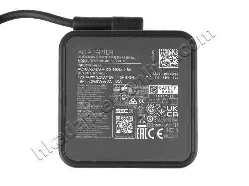 原廠 65W USB-C MSI S93-0401B30-C54 Charger 充電器 電源 + 電源線