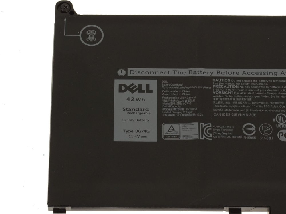 原廠 3500mAh 42Wh Dell 03KF82 3KF82 電池