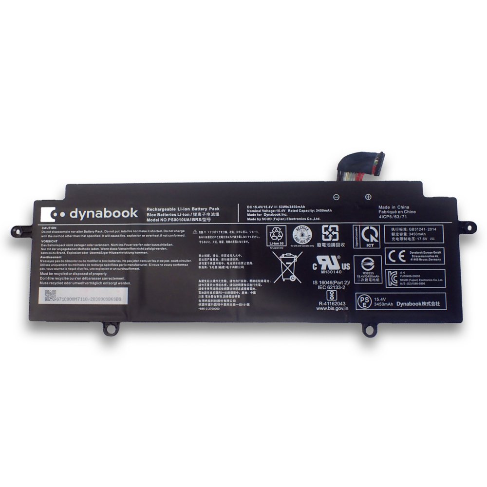 原廠 電池 3450mAh 53Wh Toshiba Dynabook Portégé X30W-J-10C
