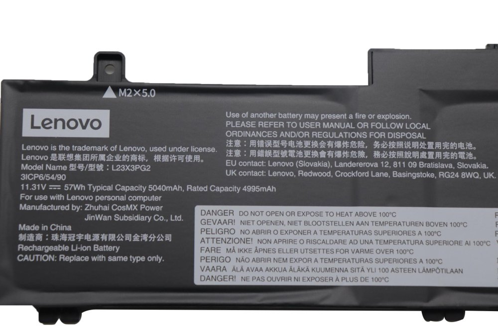 原廠 電池 5040mAh 57Wh Lenovo ThinkPad E14 Gen 6 21M7