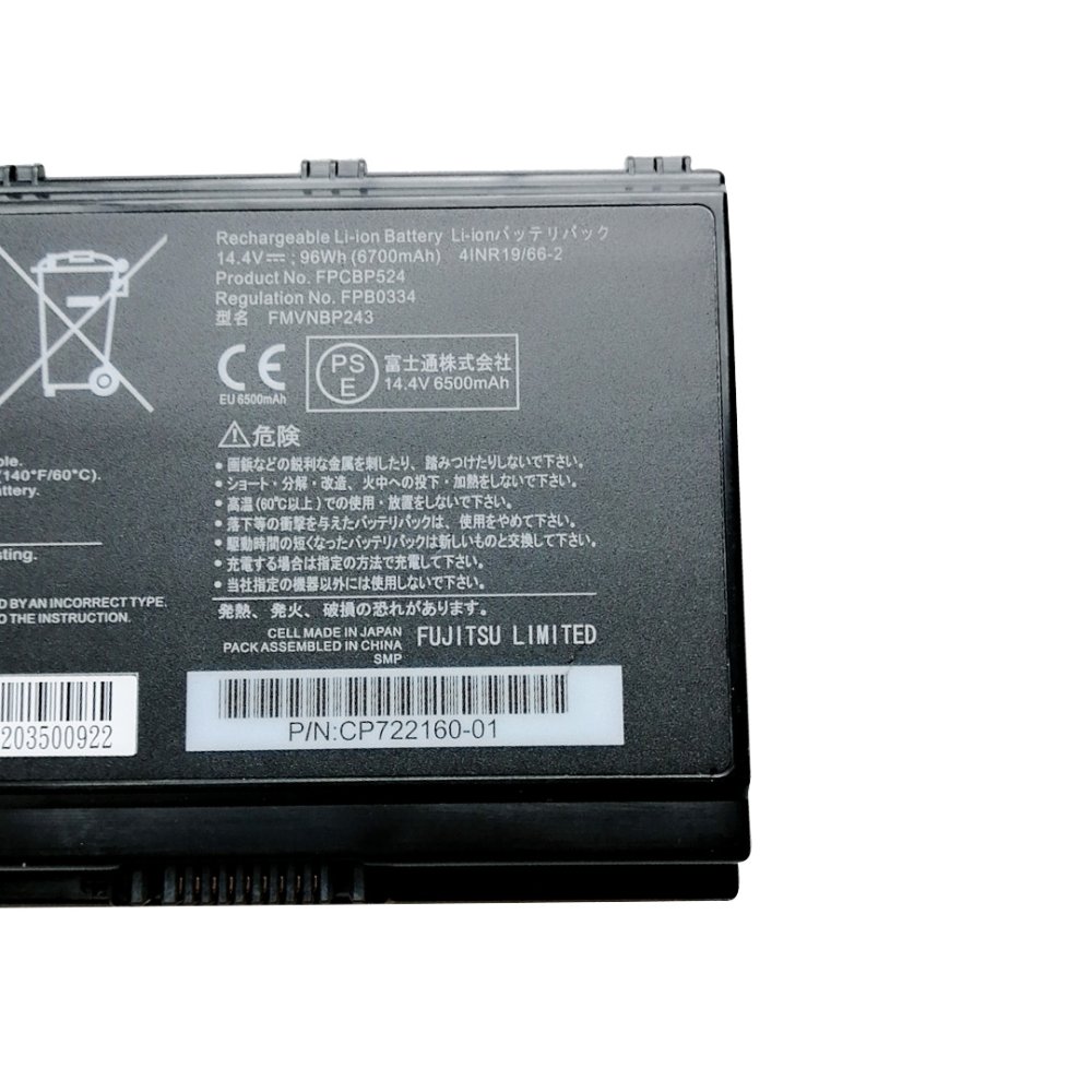 原廠 電池 6700mAh 96Wh Fujitsu 34063940