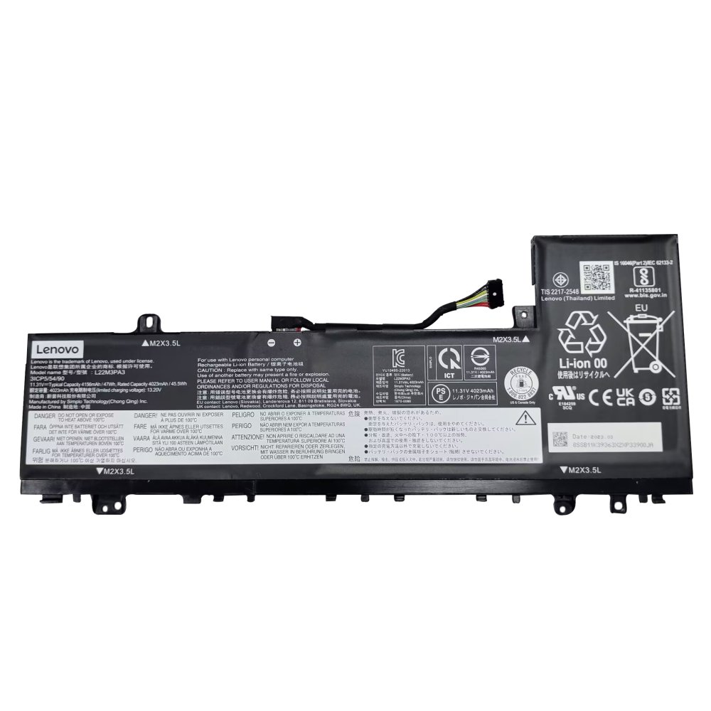 原廠 電池 4156mAh 47Wh Lenovo L22B3PA3