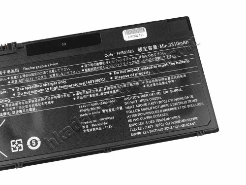 3490mAh 50Wh 4芯 Fujitsu FPCBP531 電池
