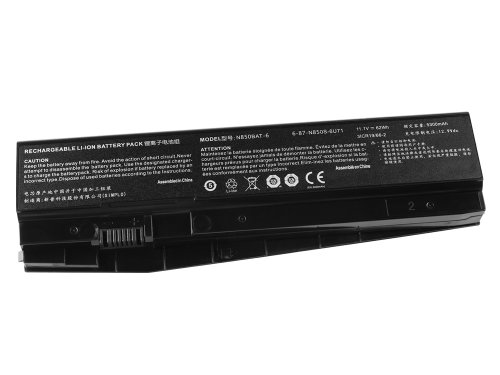 5300mAh 62Wh 6芯 Sager NP6853 NP6873 NP7851 NP7871 電池