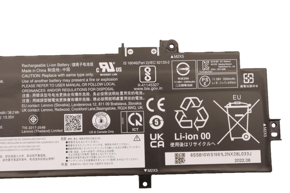 原廠 電池 39.3Wh Lenovo SB11M89824