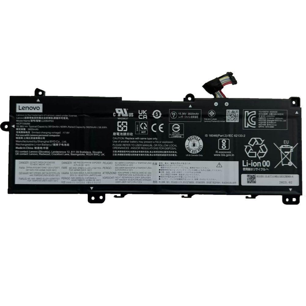 原廠 電池 3910mAh 60Wh Lenovo L22D4PE0