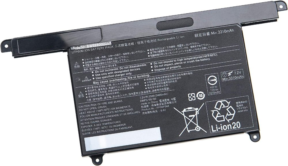 3490mAh 25Wh 2芯 Fujitsu FPCBP544 電池