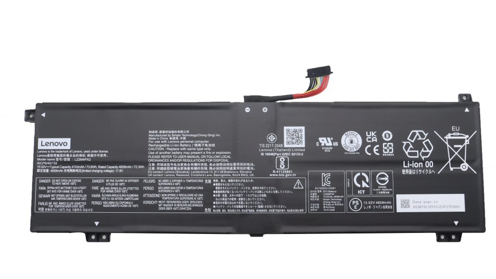 原廠 電池 4743mAh 73.6Wh Lenovo L22C4PA2 928QA563HB