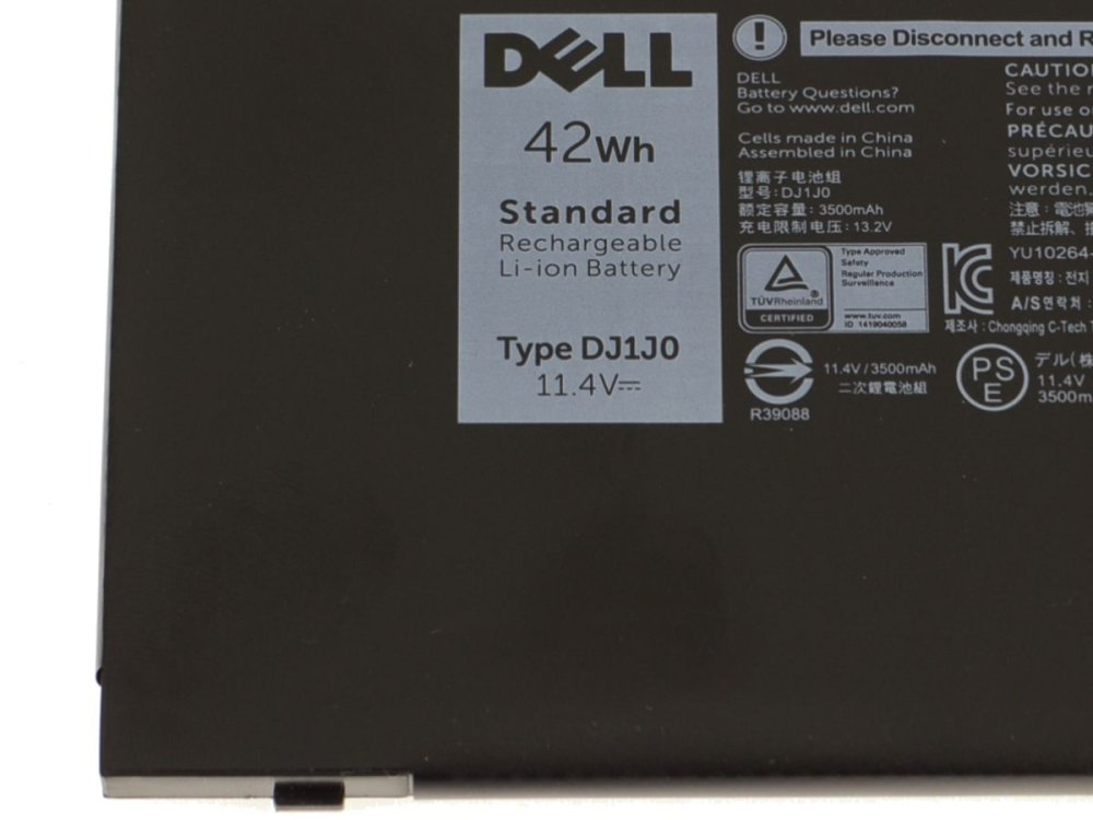 原廠 42Wh 3600mAh Dell 9W9MX 電池