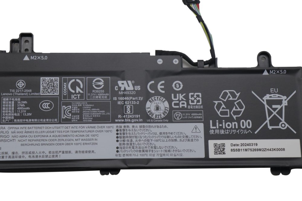 原廠 電池 5040mAh 57Wh Lenovo ThinkPad E14 Gen 6 21M7