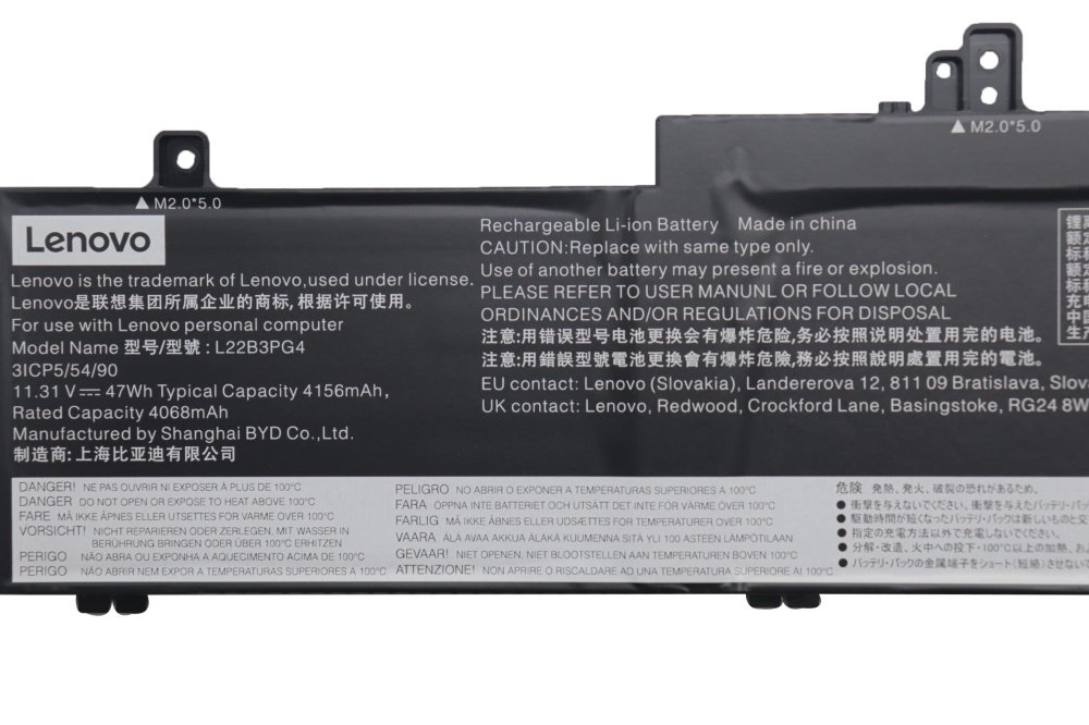 原廠 電池 4156mAh 47Wh Lenovo 5B11K63022