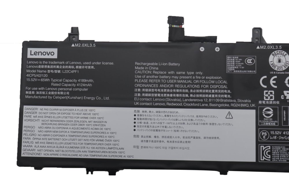 原廠 電池 4189mAh 65Wh Lenovo SB11J632620