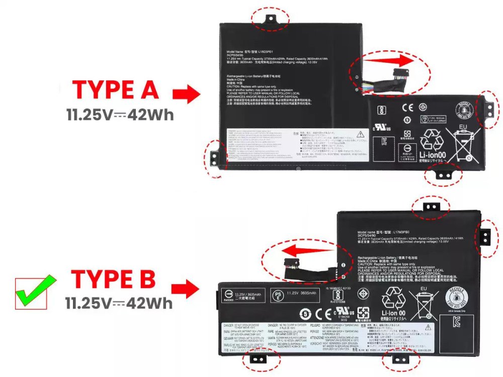 原廠 電池 3690mAh 42Wh Lenovo L17C3PG0