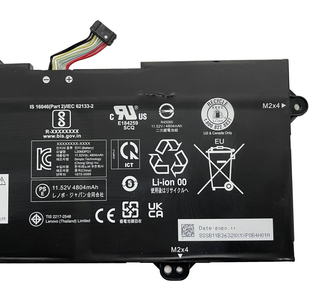 原廠 電池 4950mAh 57Wh Lenovo L20M3PG4