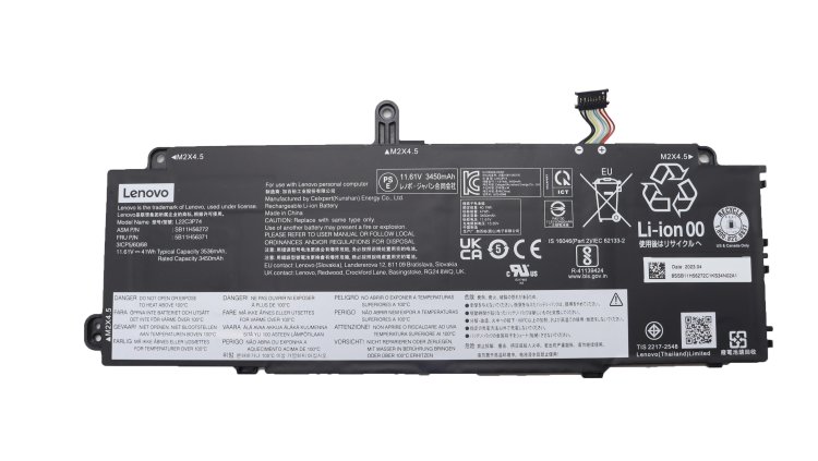 原廠 電池 3536mAh 41Wh Lenovo ThinkPad X13 Gen 4 21EX - Click Image to Close