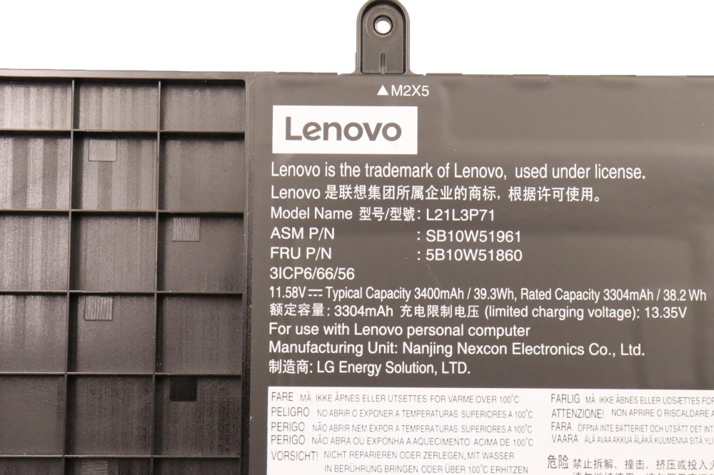 原廠 電池 39.3Wh Lenovo SB11M89824