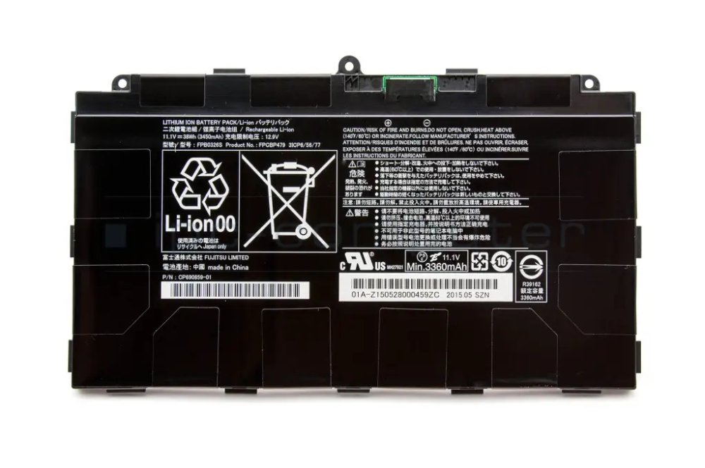 3450mAh 38Wh 3芯 Fujitsu FPB0326S FPB0349S 電池