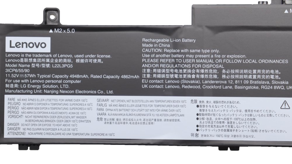 原廠 電池 4948mAh 57Wh Lenovo L22M3PG5