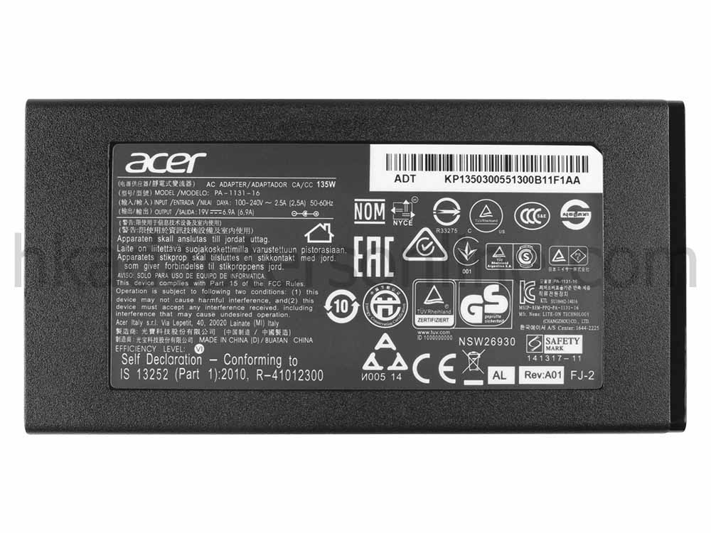 Original 135W Acer Nitro V 15 ANV15-51-57ZV Adapter Charger + Cord