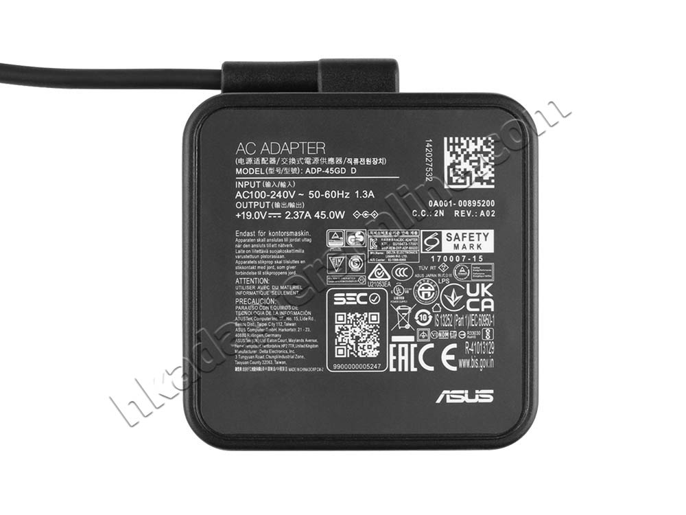 Original 45W Asus VivoBook 15 F512DA Adapter Charger + Cord