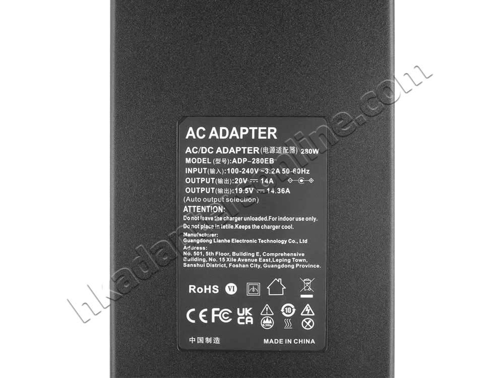 280W Acer A21-280P1A Charger 充電器 電源 + 電源線