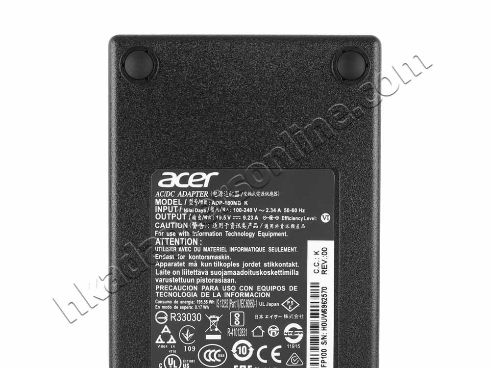 原裝 180W Acer Nitro 5 AN515-57 Charger 充電器 電源 + 電源線