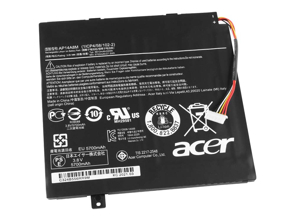 原裝 22Wh 5910mAh 電池 Acer Iconia Tab 10 A1407 A3-A20-K1AY