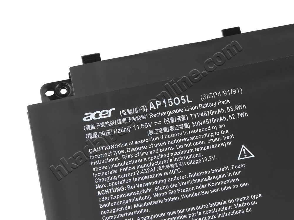 4670mAh 53.9Wh 6芯 Acer Chromebook 315 CB315-2H-22B0 電池