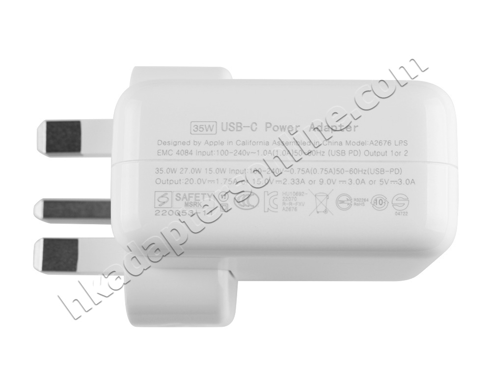 35W USB-C Apple MacBook Air (15-inch, M3, 2024) Charger 充電器電源