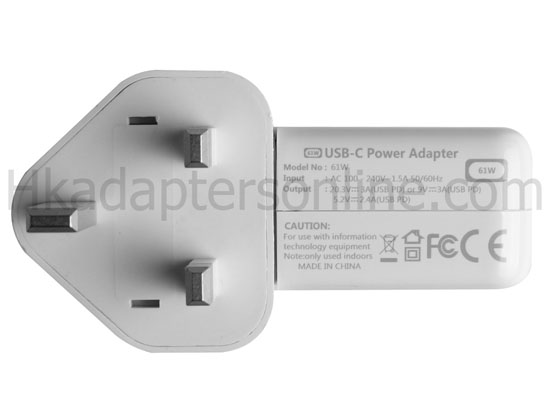 61W USB-C Apple MRW22ZE/A Charger 充電器 電源 + 電源線