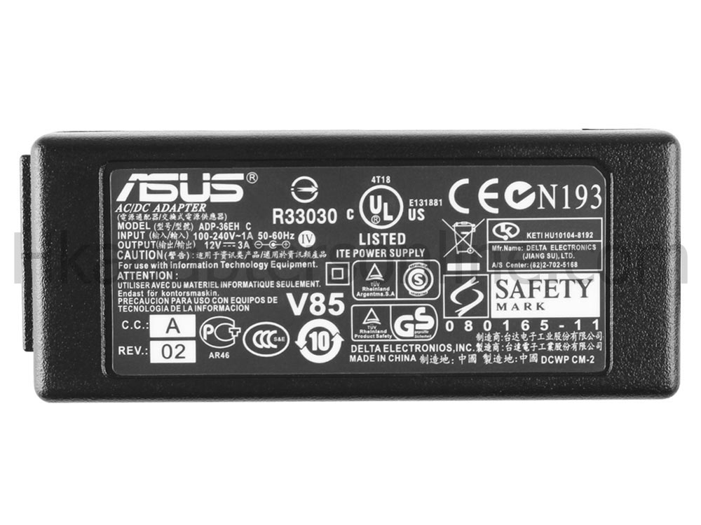 原裝 36W Asus NTEW12 Charger 充電器 電源 + 電源線