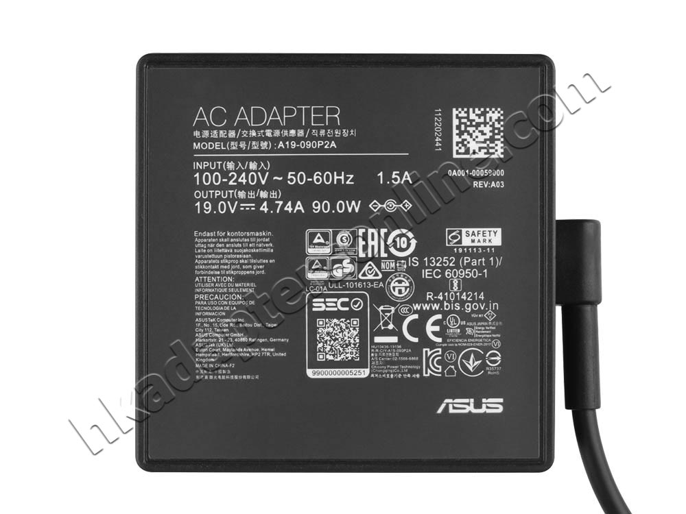 原裝 90W Asus 04G266008930 Charger 充電器 電源 + 電源線