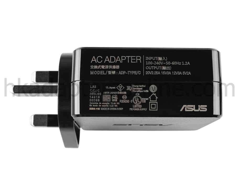 45W USB-C Acer TravelMate B3 Spin 11 TMB311RN-33-C0JS Charger 充電器 電源