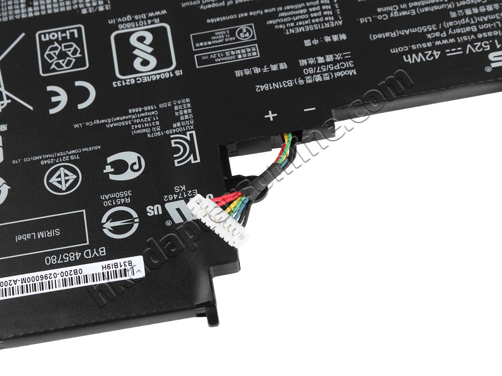 原廠 電池 3645mAh 42Wh Asus B31BmE1