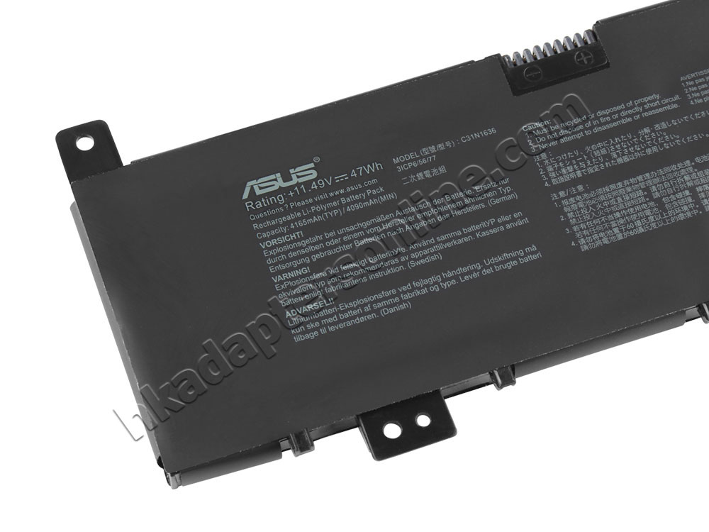 原廠 電池 4165mAh 47Wh Asus C31PnCH