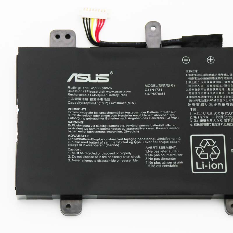 原廠 電池 4335mAh 66Wh Asus C41PoJ5 C41PnJ5