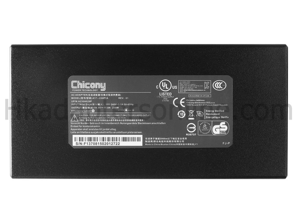 原裝 230W MSI S930409380D04 Charger 充電器 電源 + 電源線