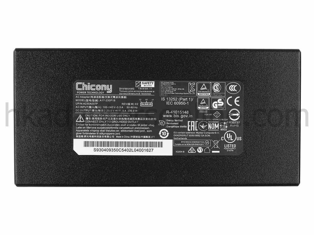 原裝 230W MSI S93-0409370-D04 Charger 充電器 電源 + 電源線