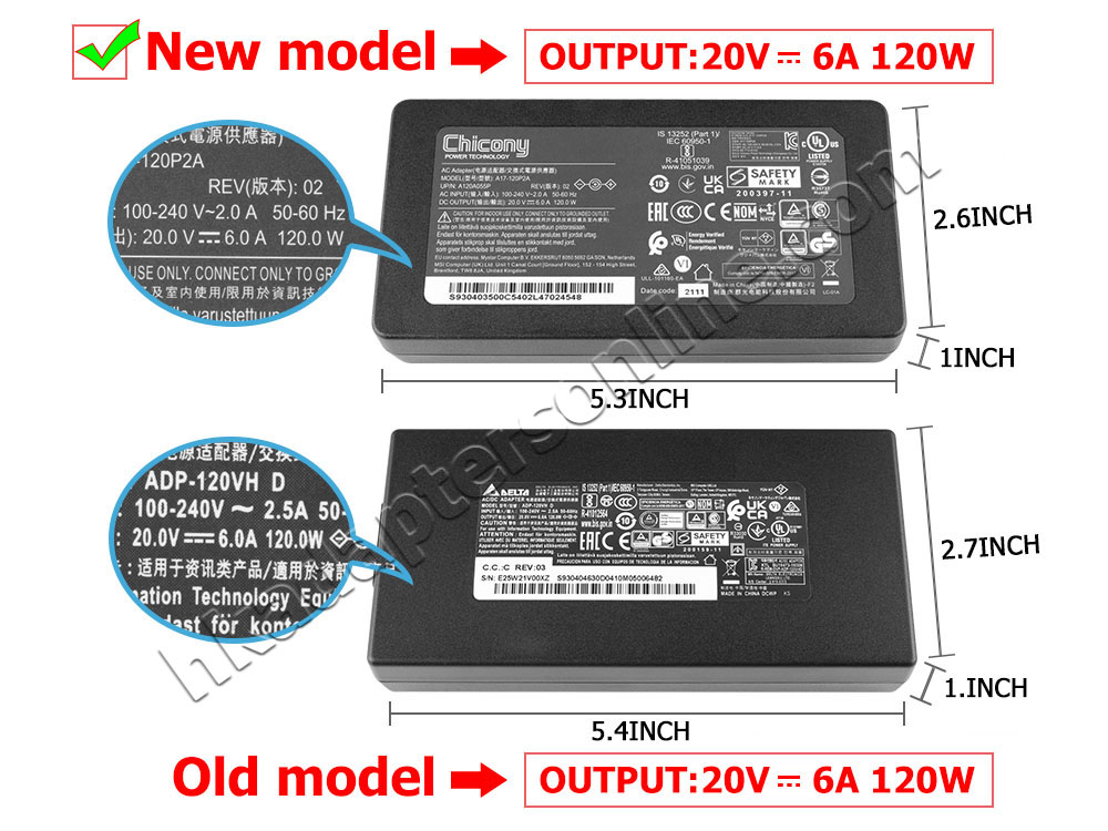 原廠 120W MSI Cyborg 15 A12VE MS-15K1 Charger 充電器 電源 + 電源線
