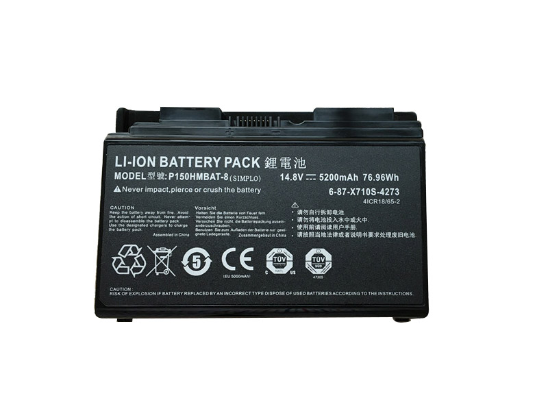 5200mAh Clevo P151 P151EM P151HM 電池