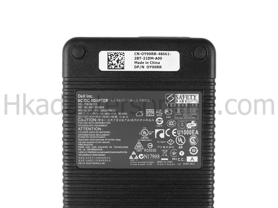 原裝 330W Dell Alienware 18 GTX 860M GTX 880M SLI Charger 充電器 電源 + 電源線